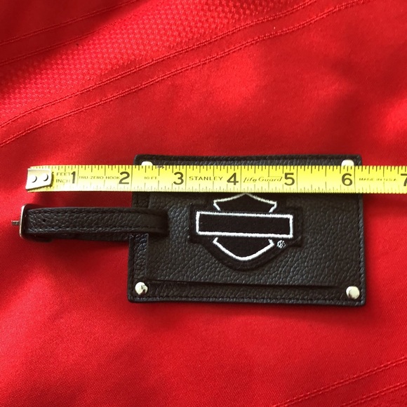 RARE Harley-Davidson Leather Bag Tag - Picture 8 of 9